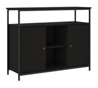 “SALE 2025”Buffet bas salon - Classique - Commode Buffet noir 100x35x80 cm - Bois d'ingénierie chill663060