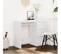 ""SALE 2025""Bureau informatique multimédia - Bureau Blanc 90x45x76 cm - Bois d’ingénierie,28 Kg 4836