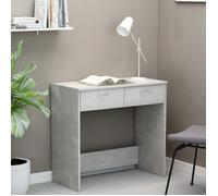 ""SALE 2025""Bureau informatique multimédia - Bureau - Gris béton - 80x40x75 cm - Bois d’ingénierie,19 Kg 2605