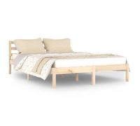""SALE 2025""Cadre de lit - 2 places - bois massif de pin 140x200 cm - Charge : 280 kg - CHILL97811