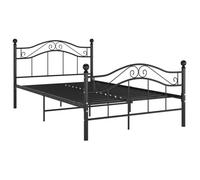 ""SALE 2025""Cadre de lit - 2 places - noir métal 120x200 cm - Charge : 280 kg - CHILL98744