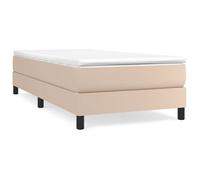 ""SALE 2025""Cadre de lit single - 1 place - cappuccino 80x200 cm similicuir - Charge : 280 kg - CHILL33146