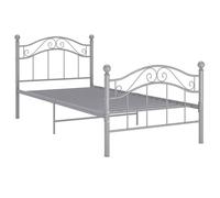 ""SALE 2025""Cadre de lit single - 1 place - gris métal 90x200 cm - Charge : 280 kg - CHILL56895