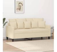 ""SALE 2025""Canapé fixe - Canapé à 2 places Crème 140 cm Tissu - 158x77x80 cm,24 Kg 6864