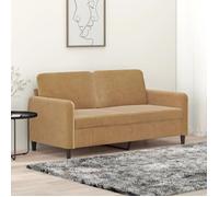 ""SALE 2025""Canapé fixe - Canapé à 2 places Marron 140 cm Velours - 158x77x80 cm,22,7 Kg 8599