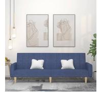 ""SALE 2025""Canapé-lit à 2 places bleu tissu - 220x84,5x69 cm,28,65 Kg 3562