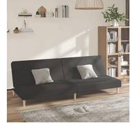 ""SALE 2025""Canapé-lit à 2 places - convertible - noir tissu - 200x84,5x69 cm,25 Kg 7197