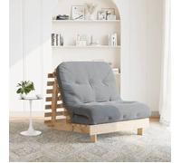 ""SALE 2025""Canapé-lit futon avec matelas - Lit de Jour 80x206x11 cm - Bois massif de pin,21 Kg 3104