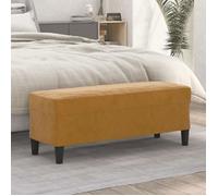 ""SALE 2025""Chaise de banc banquette - Banc Marron 100x35x41 cm Velours,6,45 Kg 7962
