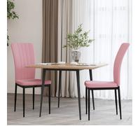 ""SALE 2025""Chaises à manger - lot de 2 - Chaises de Salon - Rose Velours - 42x57,5x95 cm,9,85 Kg 8021