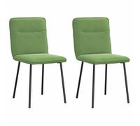 ""SALE 2025""Chaises à manger - lot de 2 - Chaises de Salon - Vert clair Velours - 45x54x83 cm,14,3 Kg 3037