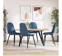""SALE 2025""Chaises à manger - lot de 4 - Chaises de Salon - Bleu Velours - 45x53,5x83 cm,18,15 Kg 4360