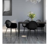 ""SALE 2025""Chaises à manger - lot de 4 - Chaises de Salon - noir PP - 64x59x84 cm,21,25 Kg 9594