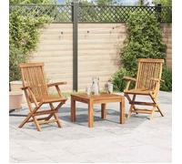 ""SALE 2025""Chaises pliables de jardin - lot de 2 - Fauteuils de Jardin - Bois de teck solide - 55x60x89 cm,15,7 Kg 5707