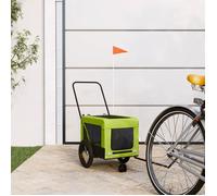 ""SALE 2025""Chariot à Vélo VIDAXL - Remorque de vélo pour animaux de compagnie - UU - vert et noir chill282298