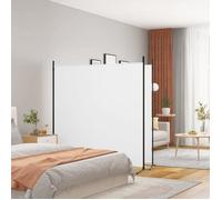 ""SALE 2025""Cloison de séparation 2 panneaux - Paravent intérieur - Blanc 348x180 cm Tissu,3,24 Kg 4099