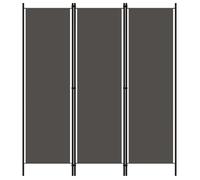 ""SALE 2025""Cloison de séparation 3 panneaux - Paravent intérieur - Anthracite 150x180 cm,2,76 Kg 2506