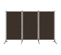 ""SALE 2025""Cloison de séparation 3 panneaux - Paravent intérieur - Marron 260x180 cm,3,69 Kg 8577