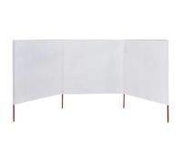 ""SALE 2025""Cloison de Séparation moderne - Paravent 3 panneaux Tissu 400 x 120 cm Blanc chill179844