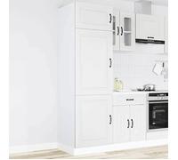 ""SALE 2025""Commode bahut cuisine - Armoire de cuisine Kalmar blanc - bois d'ingénierie,59,2 Kg 7737