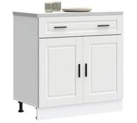 ""SALE 2025""Commode bahut cuisine - Armoire de cuisine Porto - blanc - bois d'ingénierie,29,2 Kg 8918