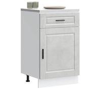 ""SALE 2025""Commode bahut cuisine - Armoire de cuisine Porto - Gris béton - bois d'ingénierie,22 Kg 8248