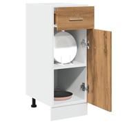 ""SALE 2025""Commode bahut cuisine - Armoire de plancher à tiroir - chêne artisanal 30x46x81,5 cm,16,05 Kg 4417