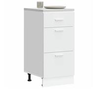""SALE 2025""Commode bahut cuisine - Armoire de plancher blanc 40x46x81,5 cm - bois d'ingénierie,21,8 Kg 5529