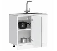""SALE 2025""Commode bahut cuisine - Meuble bas du lavabo - Sonoma gris - bois d'ingénierie,27,5 Kg 2907