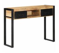 ""SALE 2025""Console polyvalent - Table console 100x35x75 cm - Bois de manguier massif brut,16,85 Kg 7157