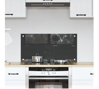 ""SALE 2025""Crédence de cuisine Moderne-stil - Gris foncé Verre trempé 80 x 40 x 0,6 cm - Aspect élégant* 3008398