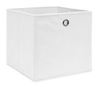 ""SALE 2025""Cubes de rangement - Boîtes de rangement - Lot de 4 - Tissu intissé 28x28x28 cm Blanc chill173952