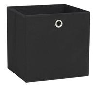 ""SALE 2025""Cubes de rangement - Boîtes de rangement - Lot de 4 - Tissu intissé 28x28x28 cm Noir chill476523