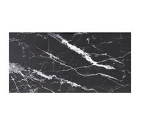""SALE 2025""Dessus de table noir 100x50 cm 6 mm verre trempé design marbre,8,52 Kg 5776