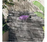 ""SALE 2025"" Déversoir pour cascade avec LED RVB - CLOUD - Inox 30 cm chill139954