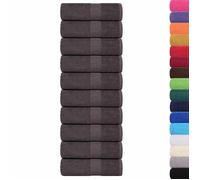 ""SALE 2025""Drap de bain/ Serviettes de visage - Lot de 10 - anthracite 30x30 cm 100% coton chill838876