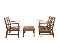 ""SALE 2025""Ensemble de salon d'extérieur MOOD - Salon de jardin 4 pcs - Bois d'acacia solide Chill936778