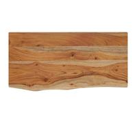 ""SALE 2025""Étagère Suspendue,Cuisine, Salon, Étagère murale rectangulaire massif acacia bordure assortie Chill962296