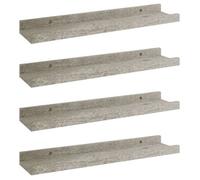""SALE 2025""Étagères Suspendues,Cuisine, Salon, Étagères murales 4 pcs Gris béton - 40x9x3 cm Chill679580