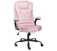 ""SALE 2025""Fauteuil Ergonomique - Chaise de bureau Rose Velours - 67x71x110 cm 18 8 Kg 2443