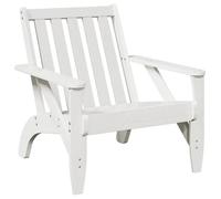 ""SALE 2025""Fauteuils relax/Maximum 110 kg - Chaise de jardin adirondack blanc 75x77x77cm bois massif de pin Chill354181