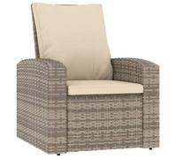 ""SALE 2025""Fauteuils relax/Maximum 110 kg - Fauteuil inclinable de jardin avec coussins marron clair - rotin Chill506803