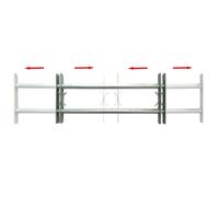 ""SALE 2025""Grille réglable de sécurité de fenêtres et 2 barres 700-1050 mm chill235657