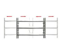 ""SALE 2025""Grille réglable de sécurité de fenêtres et 3 barres 500-650 mm chill661294