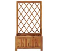 ""SALE 2025""Jardinière/Bac de Plantation MOOD - Lit surélevé de jardin avec treillis Bois massif d'acacia Chill635078