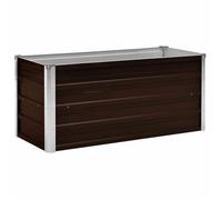 ""SALE 2025""Jardinière/Bac de Plantation MOOD - Lit surélevé de jardin Marron 100x40x45 cm Acier galvanisé Chill652903