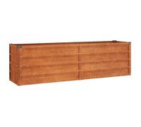 ""SALE 2025""Jardinière/Bac de Plantation MOOD - Lit surélevé de jardin rouillé 160x40x45 cm - acier corten Chill439293