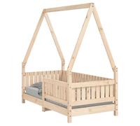 ""SALE 2025""Lit Cabane d'enfant MOOD - Cadre de lit pour enfant 70x140 cm bois de pin massif - Charge : 280 kg - CHILL17101