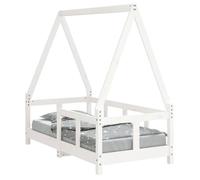 ""SALE 2025""Lit Cabane d'enfant MOOD - Cadre de lit pour enfant blanc 70x140 cm bois de pin massif - Charge : 280 kg - CHILL48594