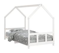 ""SALE 2025""Lit Cabane d'enfant MOOD - Cadre de lit pour enfants blanc 90x190 cm bois de pin massif - Charge : 280 kg - CHILL97769